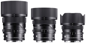 Sigma 24mm f/3.5, 35mm f/2.0 and 65mm f/2.0 DG DN FE lenses